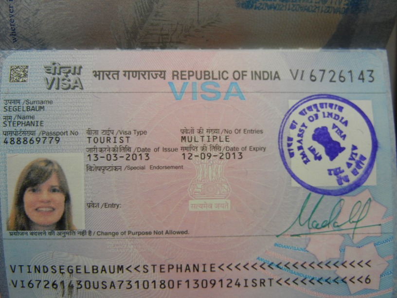 Indian visa. Visa India.